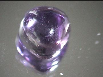 Cabochon a cuore in ametista viola dell’Uruguay