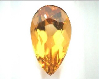 Golden Honey Citrine Pear from Brazil