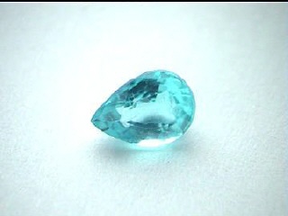 Apatite africaine bleu-vert néon en poire