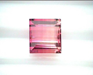 Tourmaline bicolore rose du Brésil, taille princess