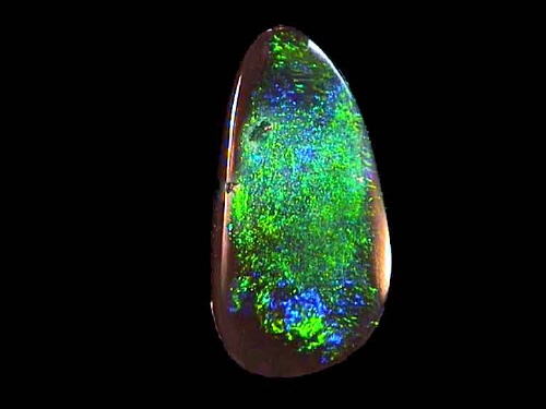 Green Black Opal from Lightning Ridge – Freeform