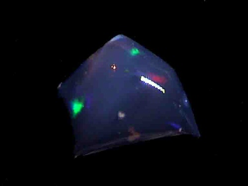 Lightning Ridge Black Opal, Green-Blue Freeform