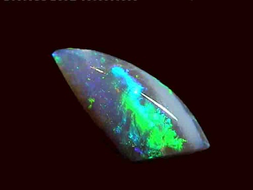 Green Grey Opal from Lightning Ridge – Freeform