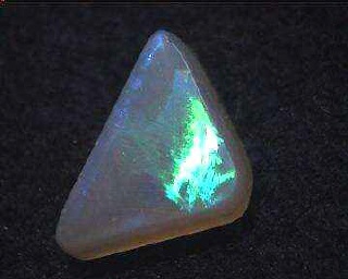 Green-Blue Black Jelly Crystal Opal Freeform from Lightning Ridge