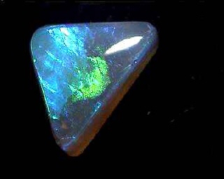 Green-Blue Black Jelly Crystal Opal Freeform from Lightning Ridge