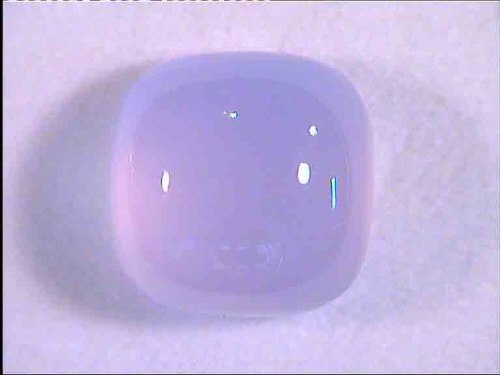 Calcedonio blu/lavanda della Turchia, cabochon quadrato