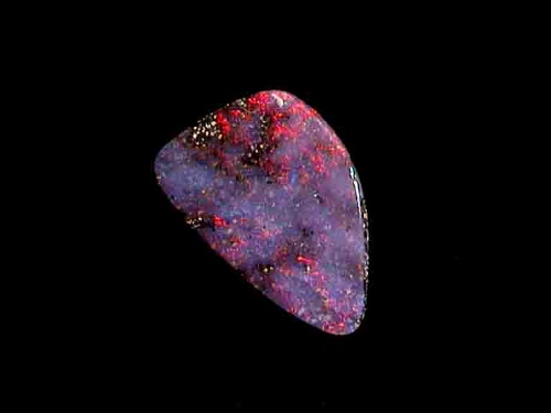Red Freeform Boulder Opal from Queensland