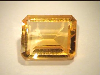 Brazilian Golden-Yellow Octagon Citrine