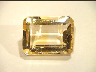 African Light Yellow Octagon Citrine
