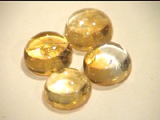 African Yellow Citrine Round Cabochon