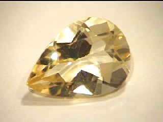 Citrino Giallo Chiaro a Pera dall’Africa