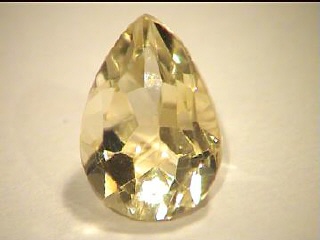 Light Yellow Citrine Pear from Africa
