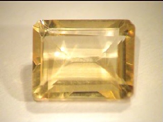 African Light Yellow Citrine in an Octagonal Shape