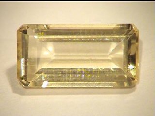 Light Yellow Citrine Baguette from Africa