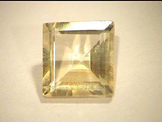 Light Yellow African Citrine Princess Cut