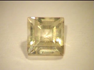 Light Yellow African Citrine Princess Cut