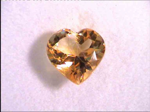 Brazilian Golden Yellow Heart Citrine