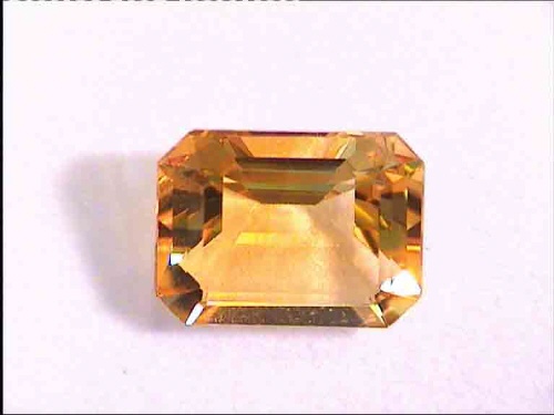 Brazilian Golden Yellow Octagonal Citrine