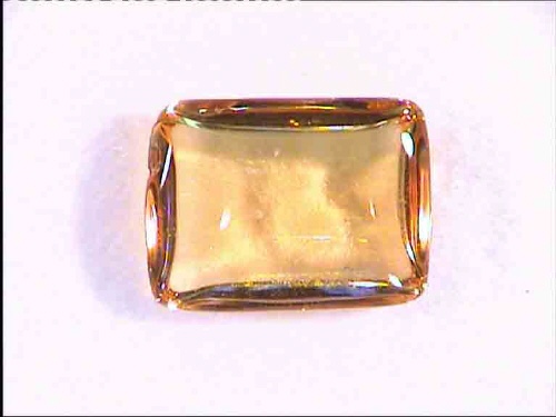 Golden Yellow Brazilian Citrine Rectangular Cabochon