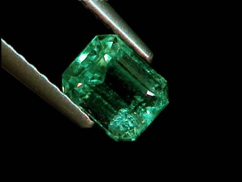 Brazilian Green Emerald in Emerald Cut