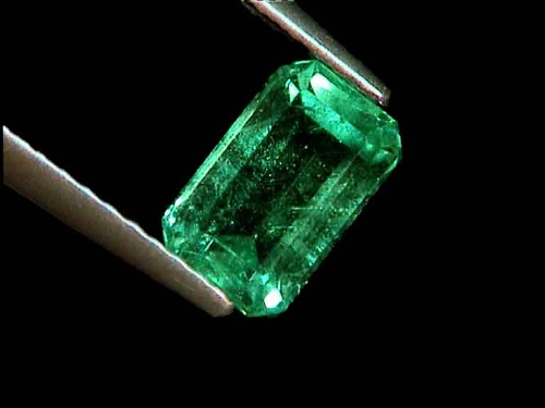 Brazilian Green Emerald in Emerald Cut