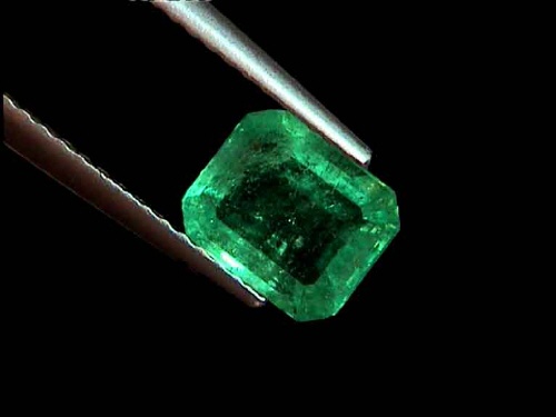 Brazilian Green Emerald in Emerald Cut
