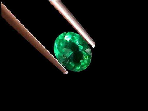 Brazilian Dark Green Oval Emerald