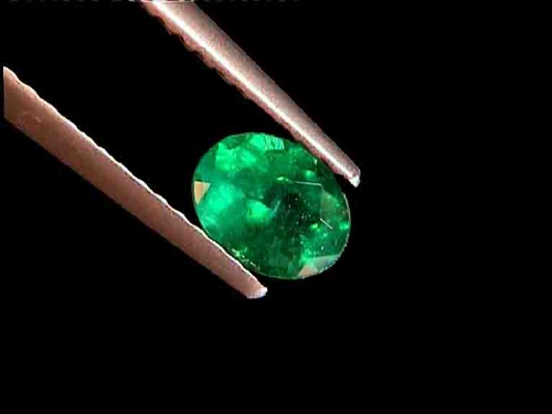 Brazilian Dark Green Oval Emerald