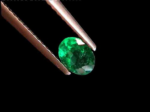 Dark Green Oval Emerald from Brazil