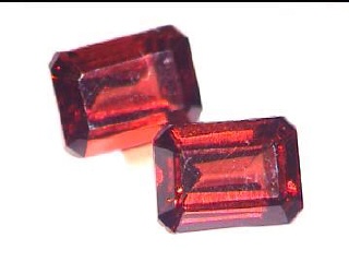 Nigerian Dark Orange Octagonal Spessartite Garnet