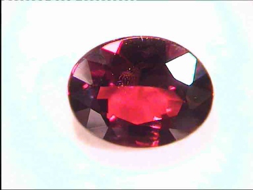 Dark Orange Oval Spessartite Garnet from Nigeria