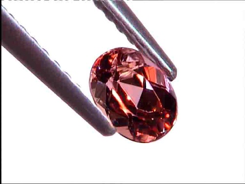 Topacio imperial ovalado rosa rojo jerez de Ouro Preto