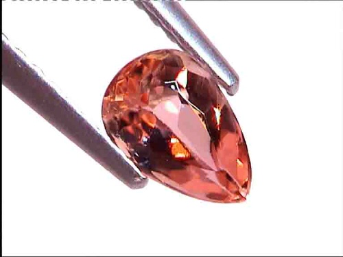 Topacio imperial rojo jerez – Forma de pera