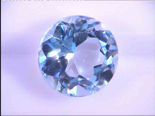 Topacio azul redondo Swiss Blue de Brasil