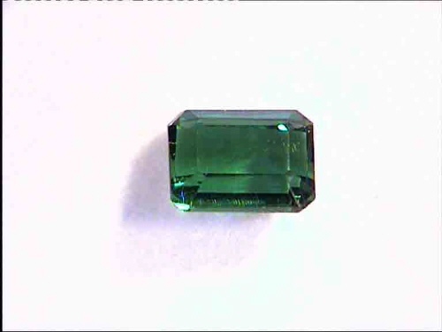 Tourmaline verte du Brésil en forme octogonale