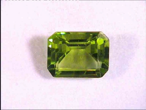 Peridoto octogonal verde manzana de Pakistán