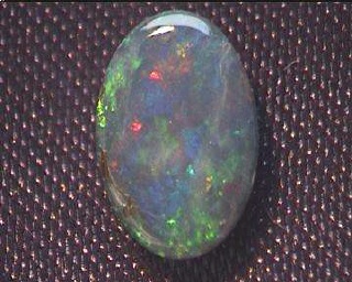 Australian Green-Blue-Red Opal Doublet Oval
