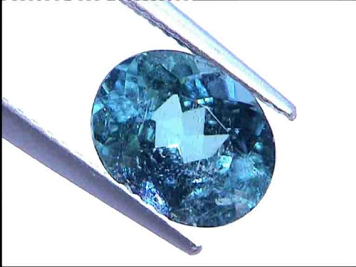 Tourmaline bleu clair du Brésil – Ovale
