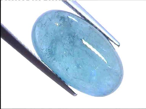 Tourmaline Paraïba Bleu-Vert en Cabochon Ovale du Brésil