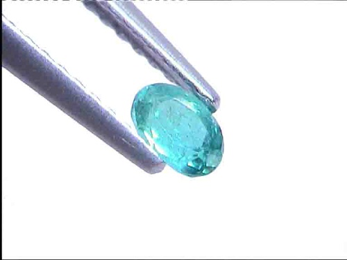 Tourmaline Paraïba vert néon, ovale, du Brésil