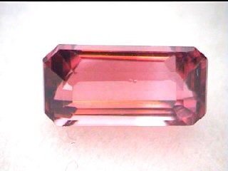 Rubellite d’Afrique rose-rouge – tourmaline octogonale