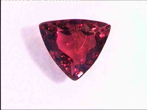 Rubellite du Brésil rouge/orange taille trilliant