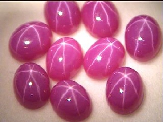 Synthetic Star Ruby Oval Cabochon – Pigeon Blood Red