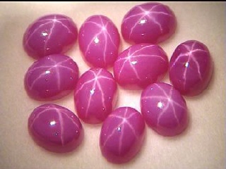 Synthetic Star Ruby Oval Cabochon in Pigeon Blood Red