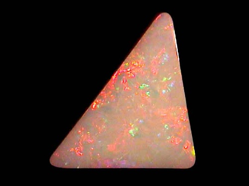 Green-Red White Crystal Opal from Coober Pedy, Freeform