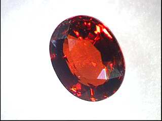 Oval Dark Orange Spessartite Garnet from Nigeria