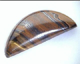 Ojo de tigre ferroso de Australia, cabujón de talla fantasía