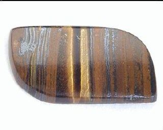 Ojo de tigre (ferroso) australiano marrón dorado, cabujón fancy cut