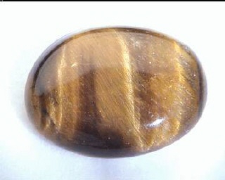 Ojo de tigre ferroso de Australia, cabujón ovalado