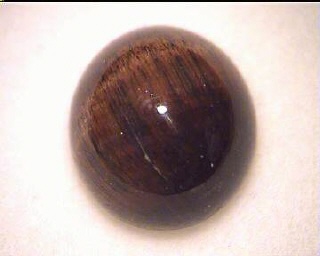 Ojo de tigre naranja-marrón de Australia en cabujón redondo
